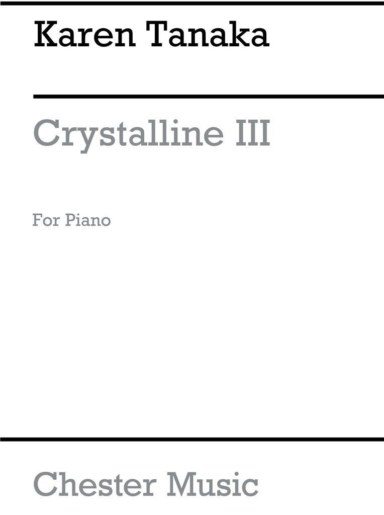 Crystalline III For Piano